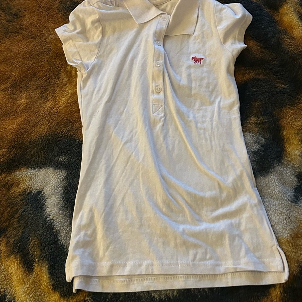 Ambiance White Polo Shirt for Kids